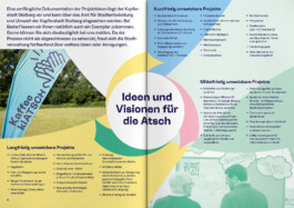 Grafikdesign Magazin design Doppelseite des heimatwerkstatt atsch magazins equallyathomeeverwhere